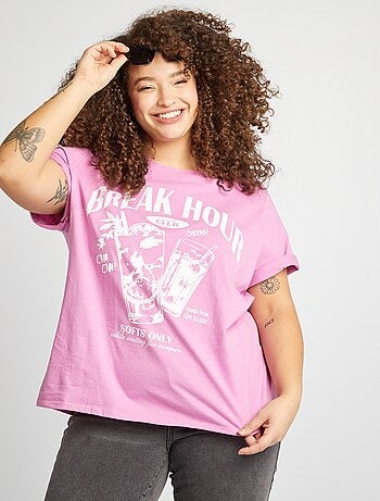 T-shirt a maniche corte con stampa