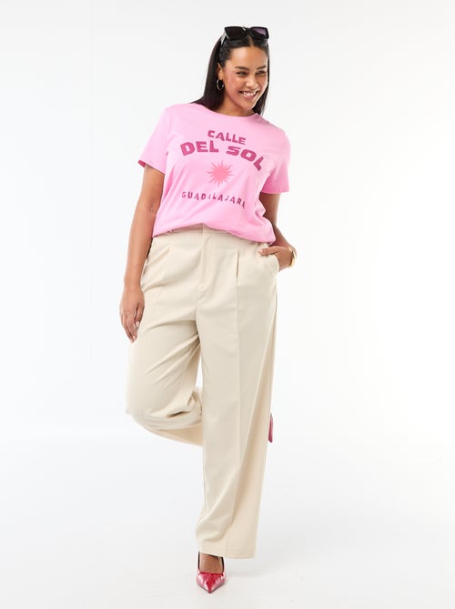 T-shirt a maniche corte con stampa - Kiabi