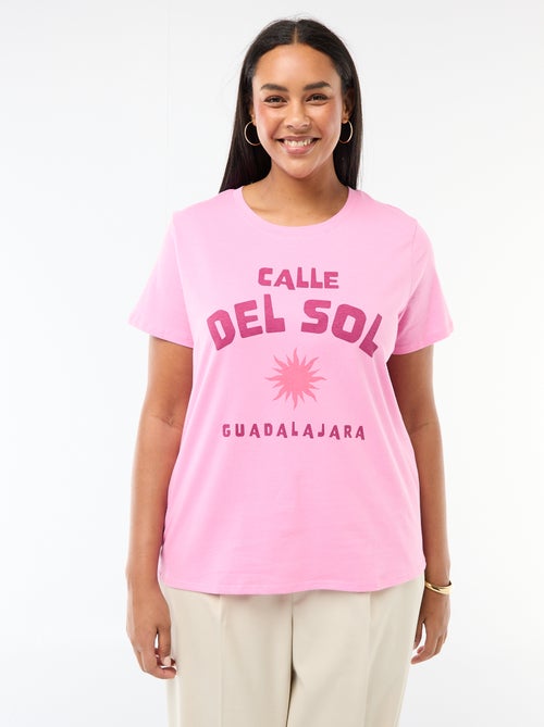 T-shirt a maniche corte con stampa - Kiabi