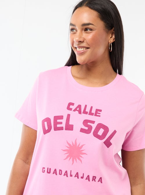 T-shirt a maniche corte con stampa - Kiabi