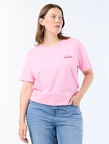 T-shirt a maniche corte con stampa