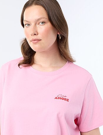 T-shirt a maniche corte con stampa