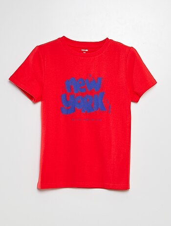 T-shirt a maniche corte con stampa