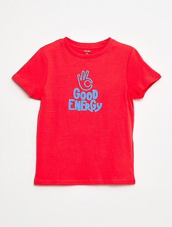 T-shirt a maniche corte con stampa