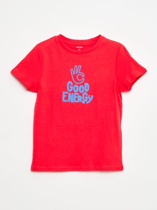 T-shirt a maniche corte con stampa