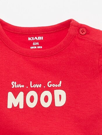 T-shirt a maniche corte con stampa