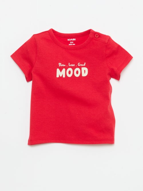 T-shirt a maniche corte con stampa - Kiabi