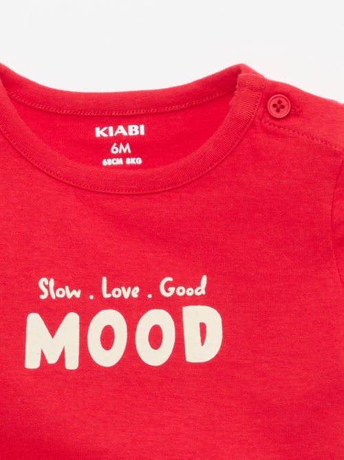 T-shirt a maniche corte con stampa - Kiabi