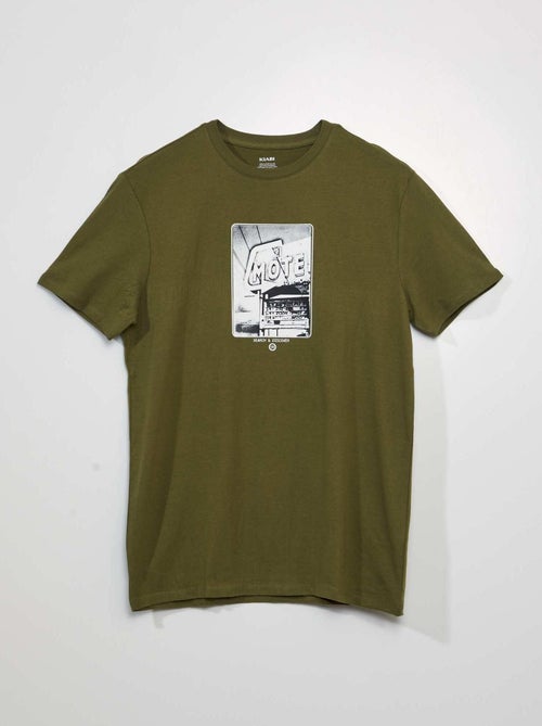 T-shirt a maniche corte con stampa - Kiabi