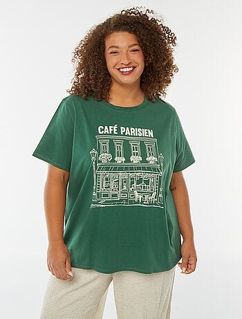 T-shirt a maniche corte con stampa