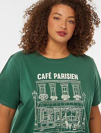 T-shirt a maniche corte con stampa