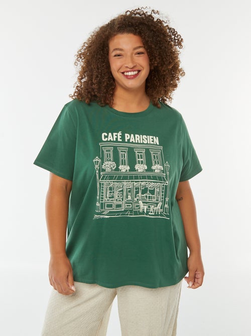 T-shirt a maniche corte con stampa - Kiabi