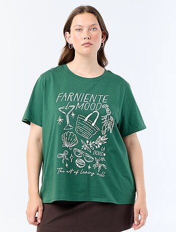 T-shirt a maniche corte con stampa