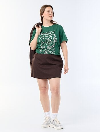T-shirt a maniche corte con stampa