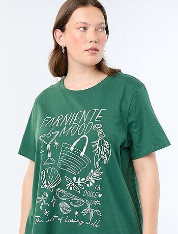 T-shirt a maniche corte con stampa