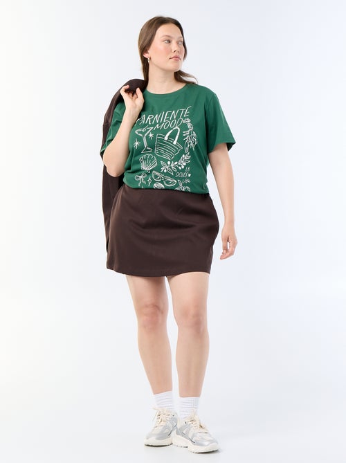 T-shirt a maniche corte con stampa - Kiabi