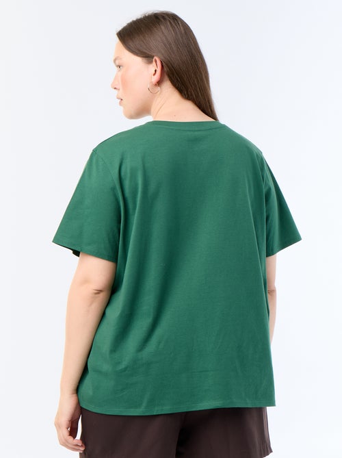 T-shirt a maniche corte con stampa - Kiabi