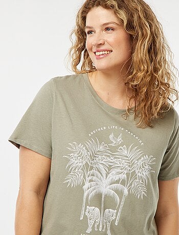 T-shirt a maniche corte con stampa