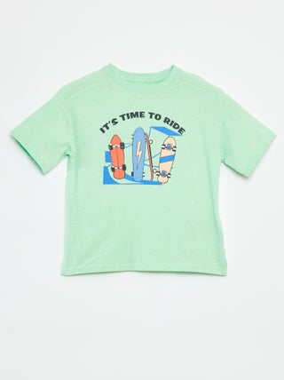 T-shirt a maniche corte con stampa