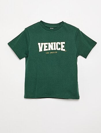 T-shirt a maniche corte con stampa