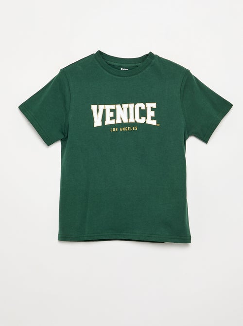 T-shirt a maniche corte con stampa - Kiabi T-shirt a maniche corte con stampa - Kiabi