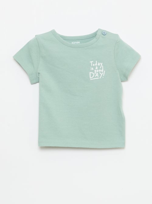 T-shirt a maniche corte con stampa - Kiabi