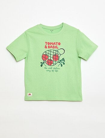 T-shirt a maniche corte con stampa
