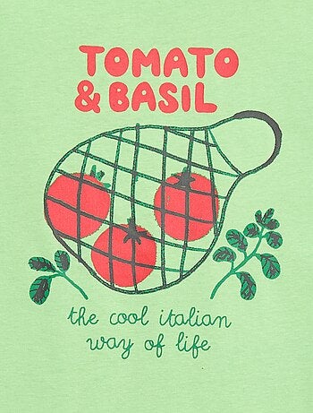 T-shirt a maniche corte con stampa