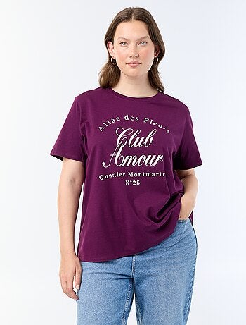 T-shirt a maniche corte con stampa