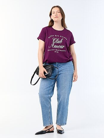 T-shirt a maniche corte con stampa
