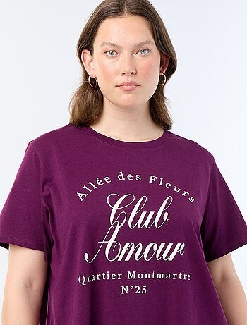 T-shirt a maniche corte con stampa
