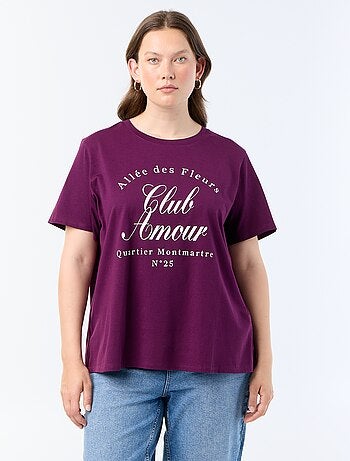 T-shirt a maniche corte con stampa