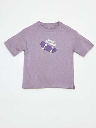 T-shirt a maniche corte con stampa