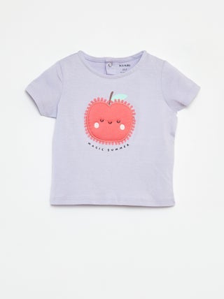 T-shirt a maniche corte con stampa