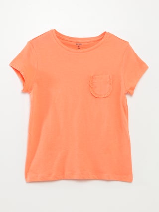 T-shirt a maniche corte con tasca sul petto