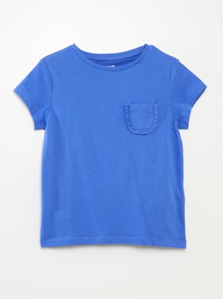 T-shirt a maniche corte con tasca sul petto