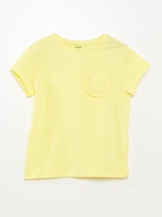 T-shirt a maniche corte con tasca sul petto