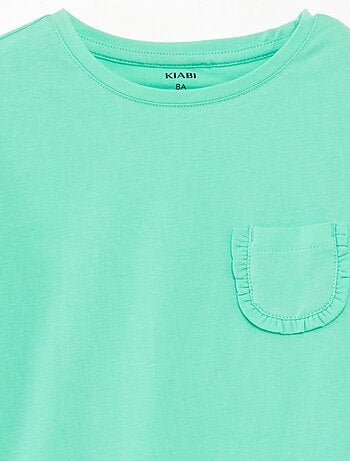 T-shirt a maniche corte con tasca sul petto