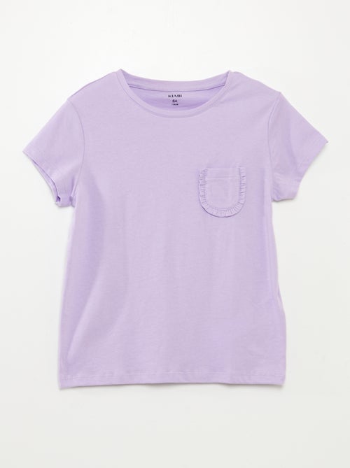 T-shirt a maniche corte con tasca sul petto - Kiabi