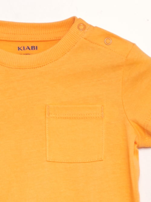 T-shirt a maniche corte con tasche - Kiabi