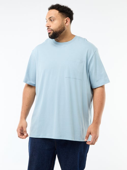 T-shirt a maniche corte con taschino sul petto - Kiabi