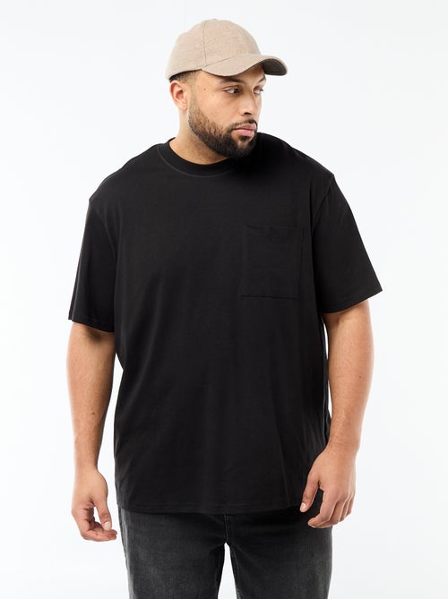 T-shirt a maniche corte con taschino sul petto - Kiabi