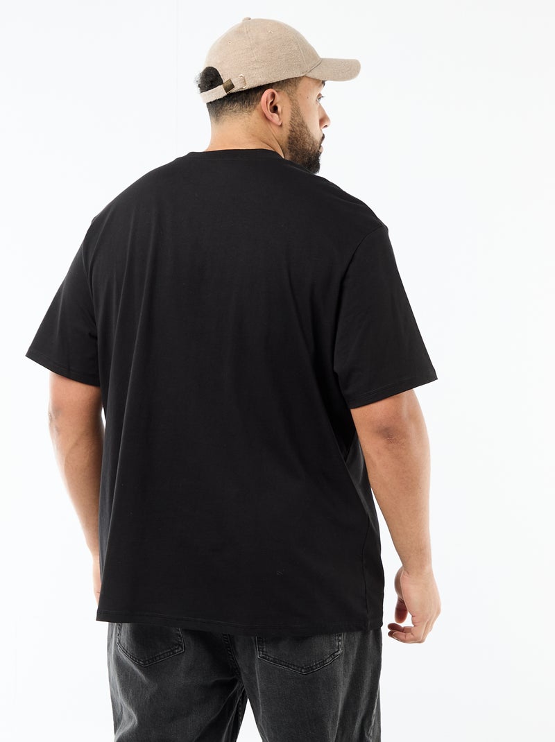 T-shirt a maniche corte con taschino sul petto Nero - Kiabi
