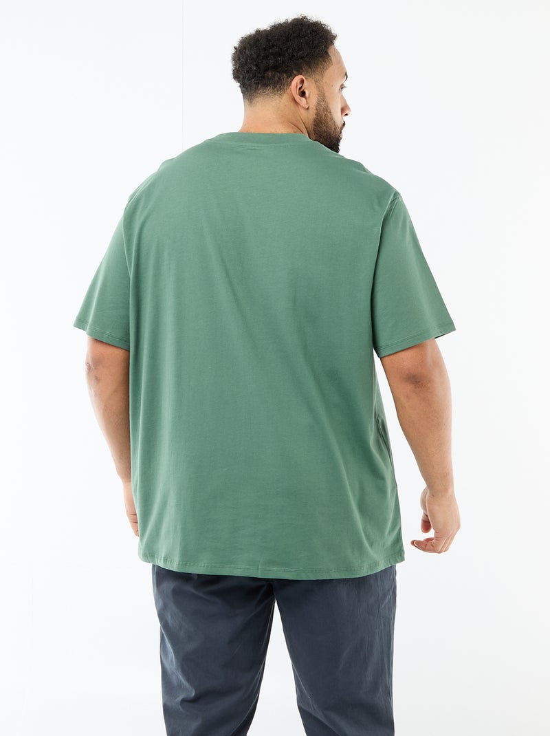 T-shirt a maniche corte con taschino sul petto Verde - Kiabi