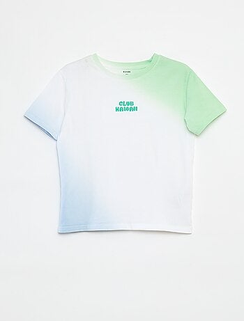 T-shirt a maniche corte con tie and dye