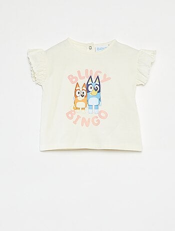T-shirt a maniche corte con volant 'Bluey'