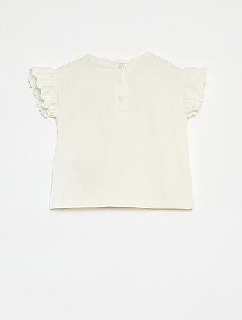 T-shirt a maniche corte con volant 'Bluey'