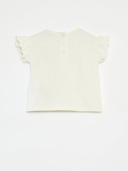 T-shirt a maniche corte con volant 'Bluey' - Kiabi