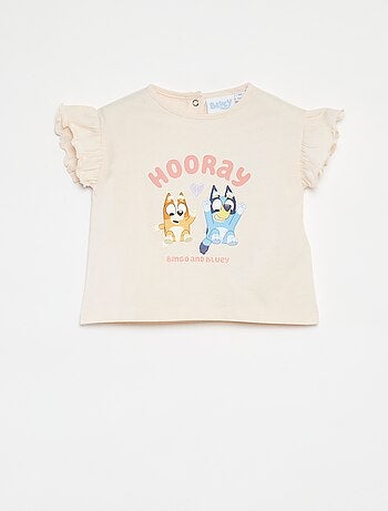 T-shirt a maniche corte con volant 'Bluey'