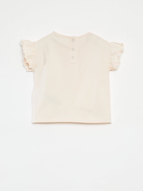 T-shirt a maniche corte con volant 'Bluey' - Kiabi